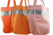 Supplément d'am sac shopping pailleté sienne